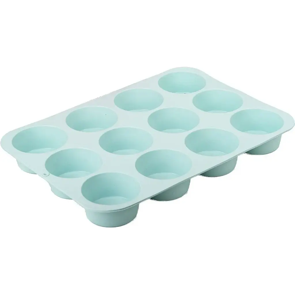Форма для кексів силіконова Mys Silicone на 12 відділів 20.5 х29х3 см (41038) - фото 2