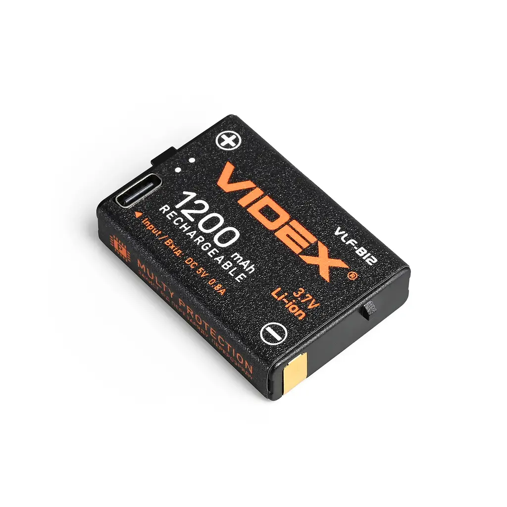 Акумулятор Videx Li-ion VLF-B12 (захист) 1200mAh 1шт BLISTER VIDEX (27219-000) - фото 5