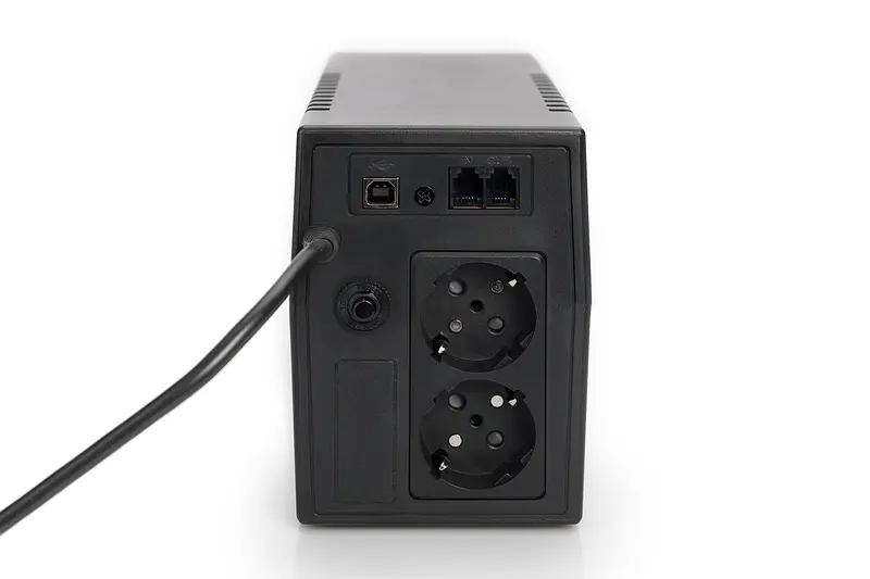 Digitus ДБЖ Line-Interactive, 600VA/360W, LED, 2xSchuko, RJ11, USB - фото 4