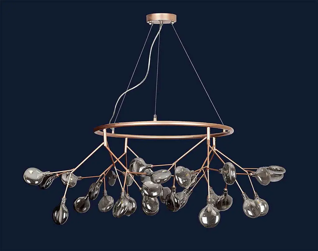 Люстра LED PETALS Levistella 918LP263-36 RS+BK - фото 2