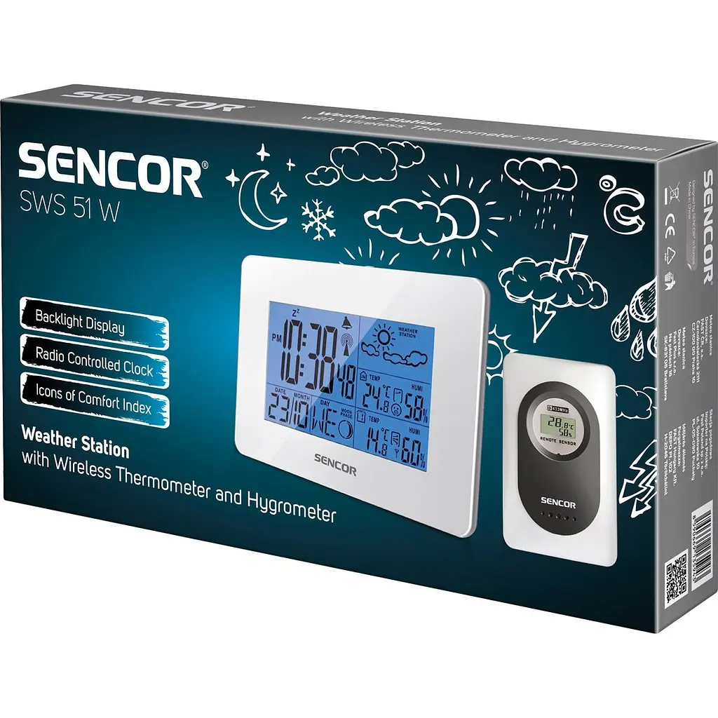 Метеостанція Sencor SWS51W White [134747] - фото 3