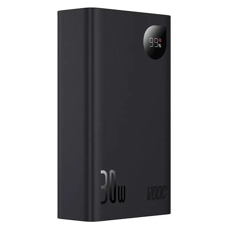 Портативний ЗП Power Bank Baseus Adaman2 Digital Display 30W VOOС OS 20000 mAh (PPAD050101) Black - фото 3