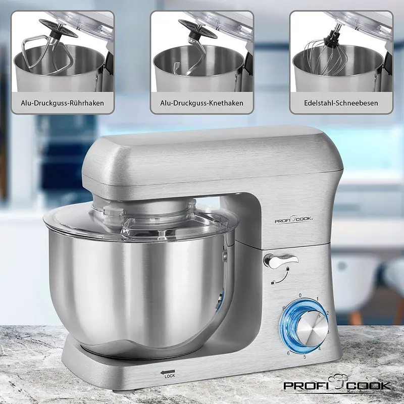 Кухонний комбайн - тістоміс Profi Cook PC-KM 1188 6л - фото 7