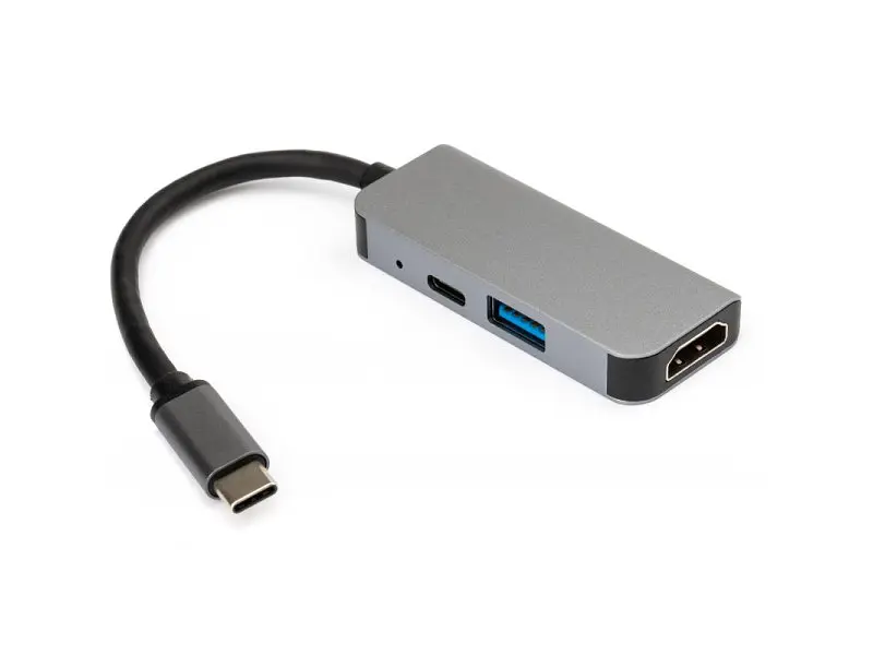 Док-станція для ноутбука Vinga Type-C to 4K HDMI+USB3.0+PD Aluminium (VCPHTC3AL) - фото 2
