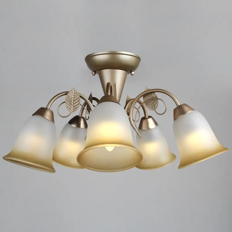 Люстра потолочная Brille флористика E27 60W G (LK-528C/5) - фото 2