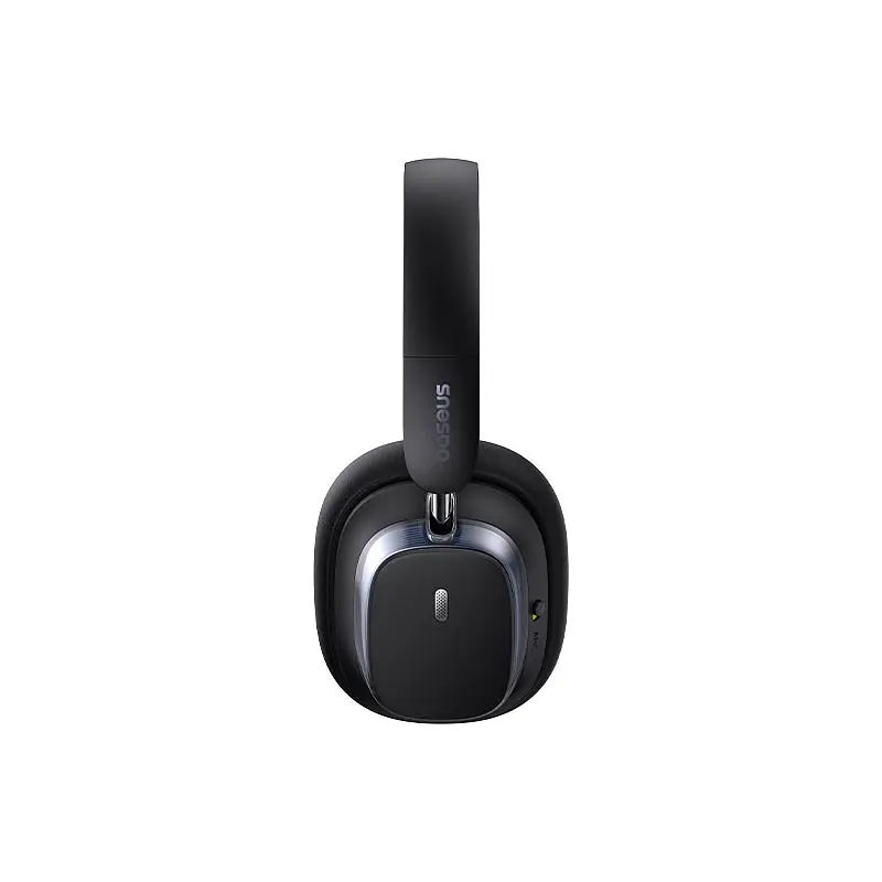 Накладные наушники Baseus Bowie H1s, Noise-Cancellation Wireless Headphones, BT5.4, ANC, 800mAh, 60h, 120h, black - фото 3