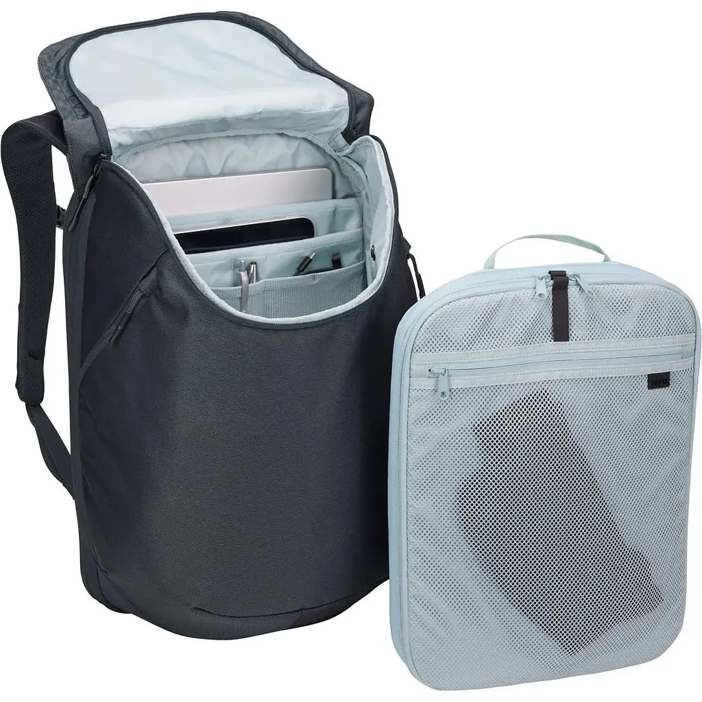 Комплект: Рюкзак Thule Subterra 2 Travel Backpack 26L Dark Slate (TH 3205055) + Органайзер Thule Subterra 2 PowerShuttle Small Dark Slate (TH 3205038) - фото 10