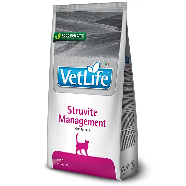 Сухий корм Farmina Vet Life Management Struvite для котів, при рецидивах струвітних уролітів, 2 кг