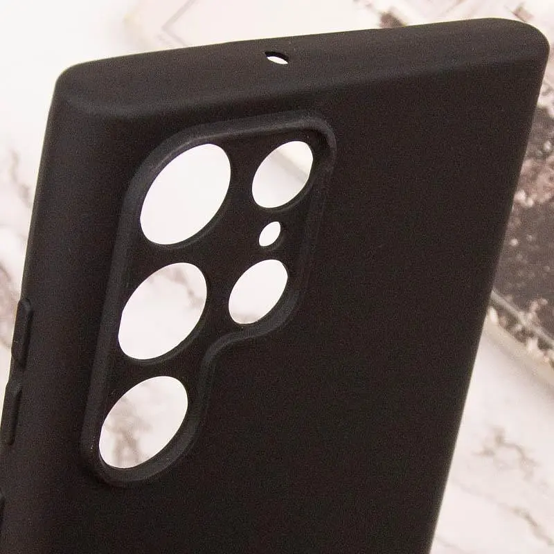 Чохол TPU Getman Liquid Silk Full Camera для Samsung Galaxy S24 Ultra Чорний / Black - фото 6