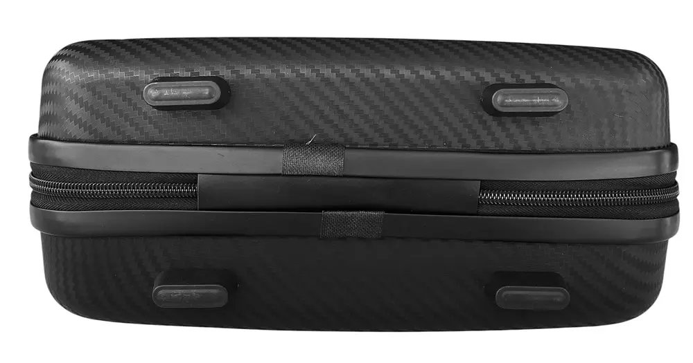 Бьюті-кейс Carbon 65803 поліпропіленовий ударостійкий 35х26х15.5 см Чорний - фото 2