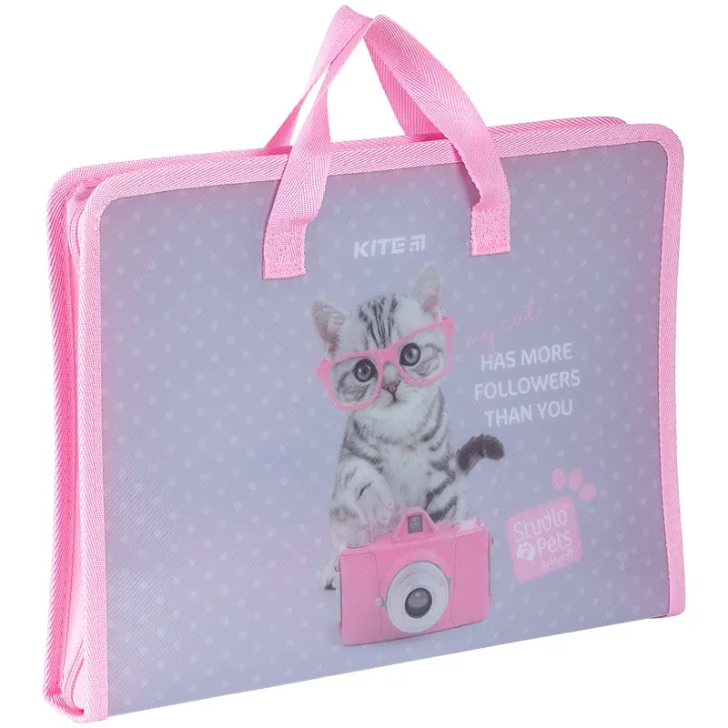 Папка-портфель Kite Studio Pets на блискавці A4 (SP24-202) - фото 2
