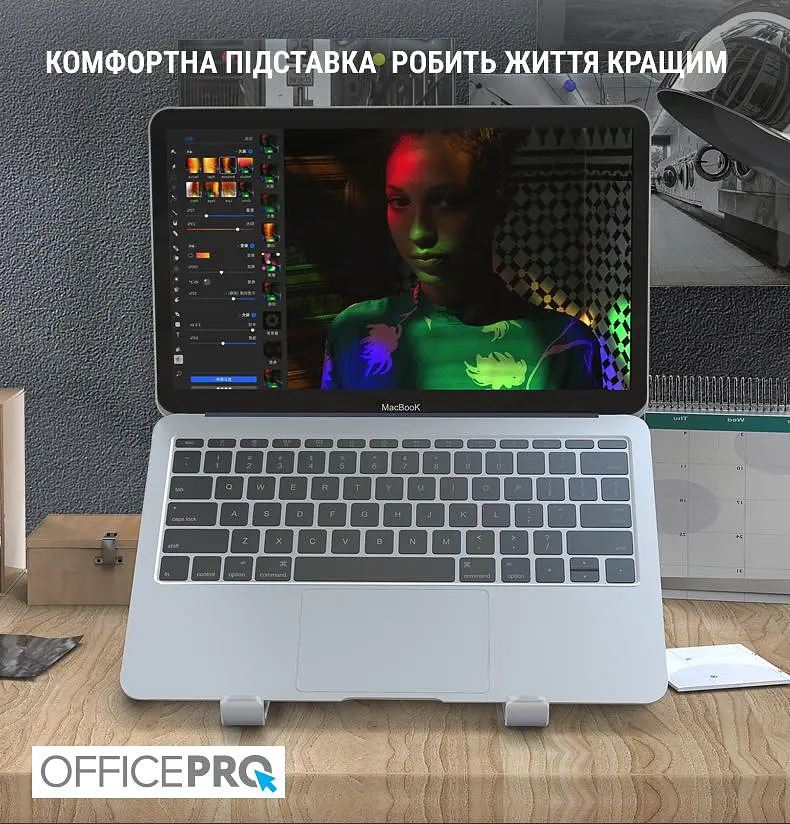 Підставка для ноутбука OfficePro 15" Grey (LS320G) - фото 6
