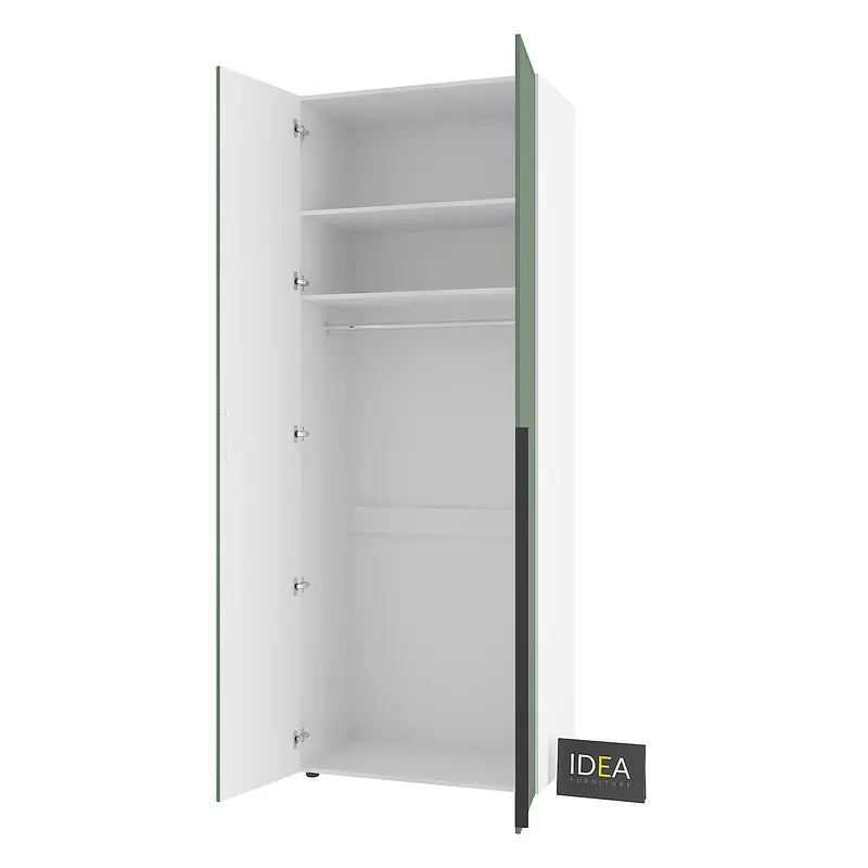 Шафа для одягу з однією штангою С-8.1 Білий/Камуфляж Idea - фото 4