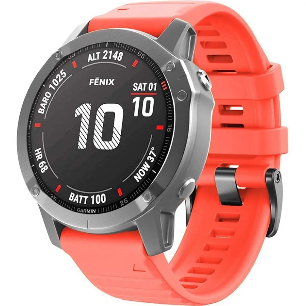 Ремінець ArmorStandart Silicon для Garmin 20mm Coral Red (ARM87730) [141552] - фото 2