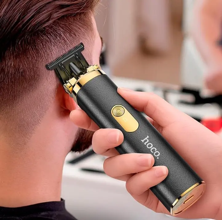 Машинка для стрижки волосся Hoco HP22 Retro engraving electric hair clipper Black - фото 5
