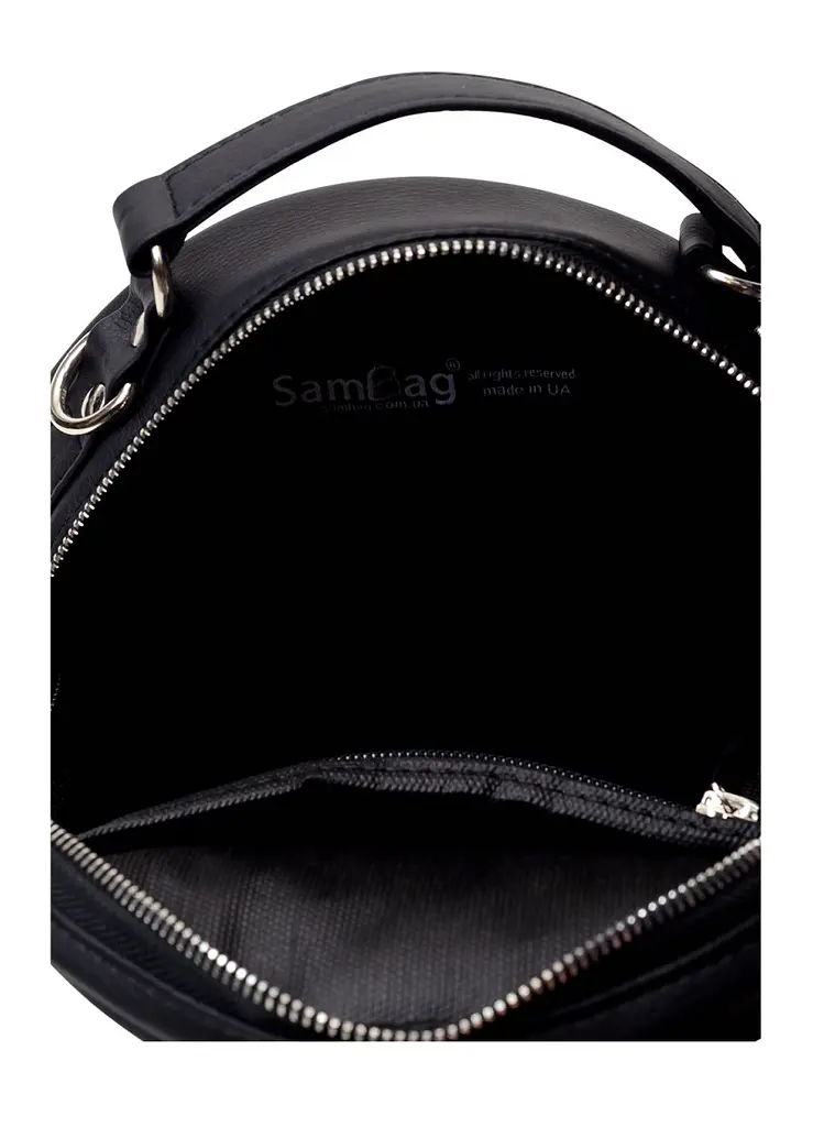 Сумка кроссбоді Sambag Bale MZN чорно-біла 20 х 20 х 10 см (52200611) - фото 6