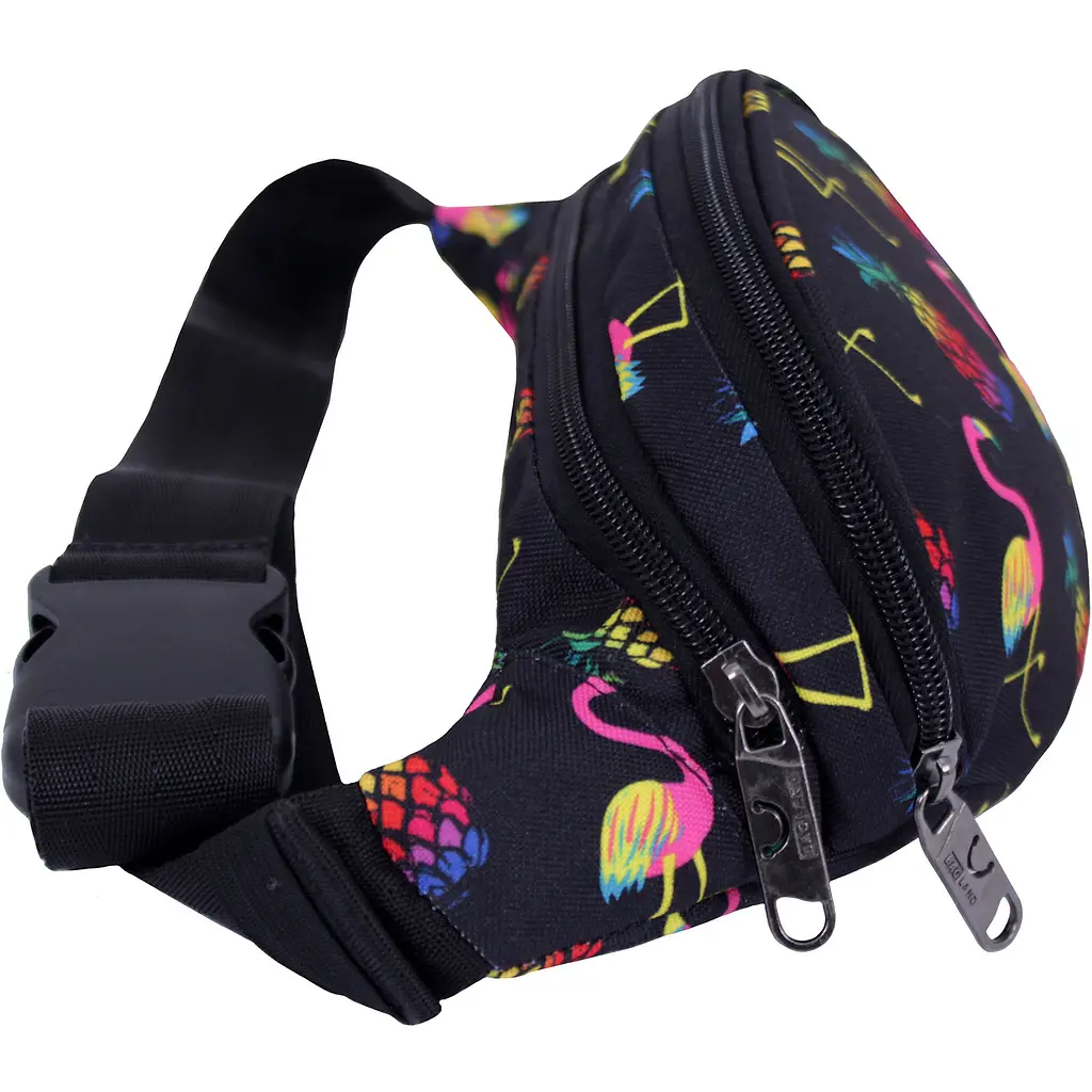 Сумка-бананка Bagland Bella 2 л сублимация 361 черная (00202664) - фото 2