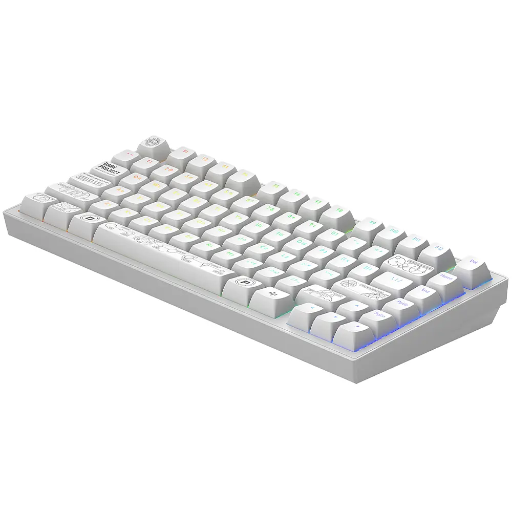 Игровая беспроводная клавиатура Dark Project ALU81 Terra Nova ENG/RUS (DPKB_NOVA_81_ANSI_WHITE_UA) - фото 5