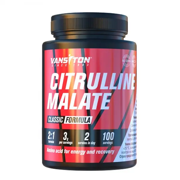 Амінокислота Citrulline Malate, 300 грам Vansiton fit0018751