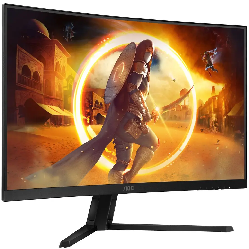 Монітор TFT 31.5" AOC CQ32G4VE, VA, QHD, 180Гц, 0,5 мс, вигнутий, 2хHDMI, DP, чорно-сірий (CQ32G4VE) - фото 8