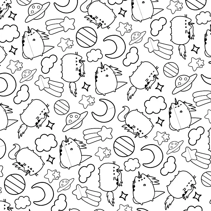 Розмальовка Pusheen - фото 4