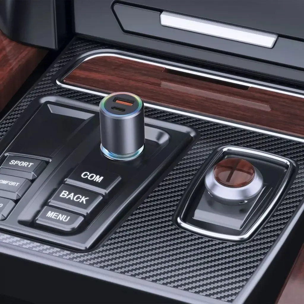 Автомобільний зарядний пристрій Proove Double Energy Plus 53W USB-A + USB-C Metal Gray (ACDE53110004) [130293] - фото 7