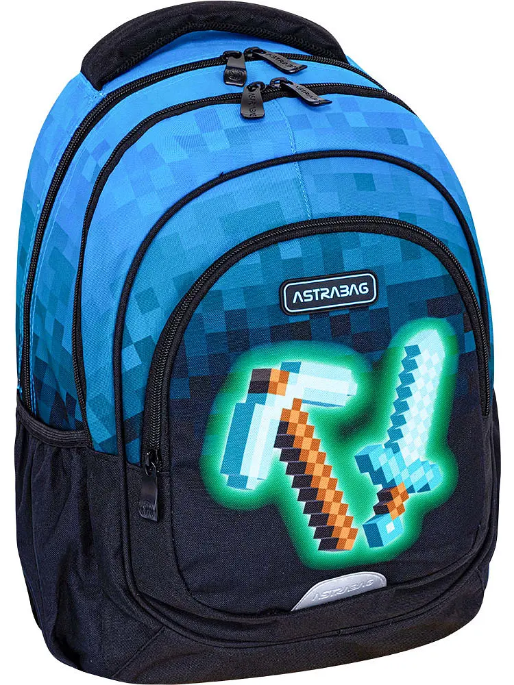 Рюкзак 3 відділення ASTRABAG AB330 BLUE PIXEL (502024092) - фото 5