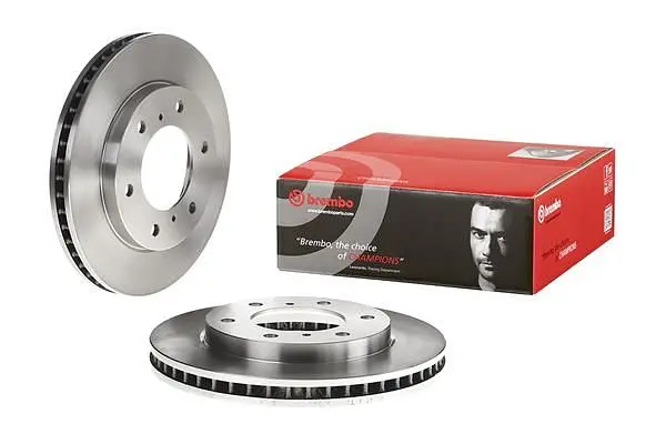 Диск гальмівний вентильований Mitsubishi L200 V Triton 04-25р Brembo (09.A868.10) - фото 2