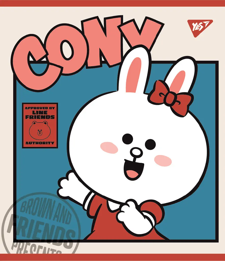 Зошит Yes Line Friends А5 в лінійку 12 аркушів (766806) - фото 5