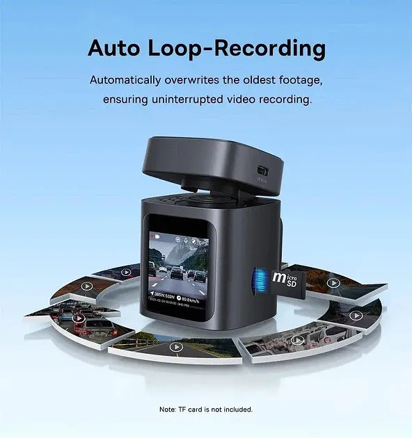 Відеореєстратор Baseus 3K Dash Cam VD1 Front (C10669000123-00) - фото 4