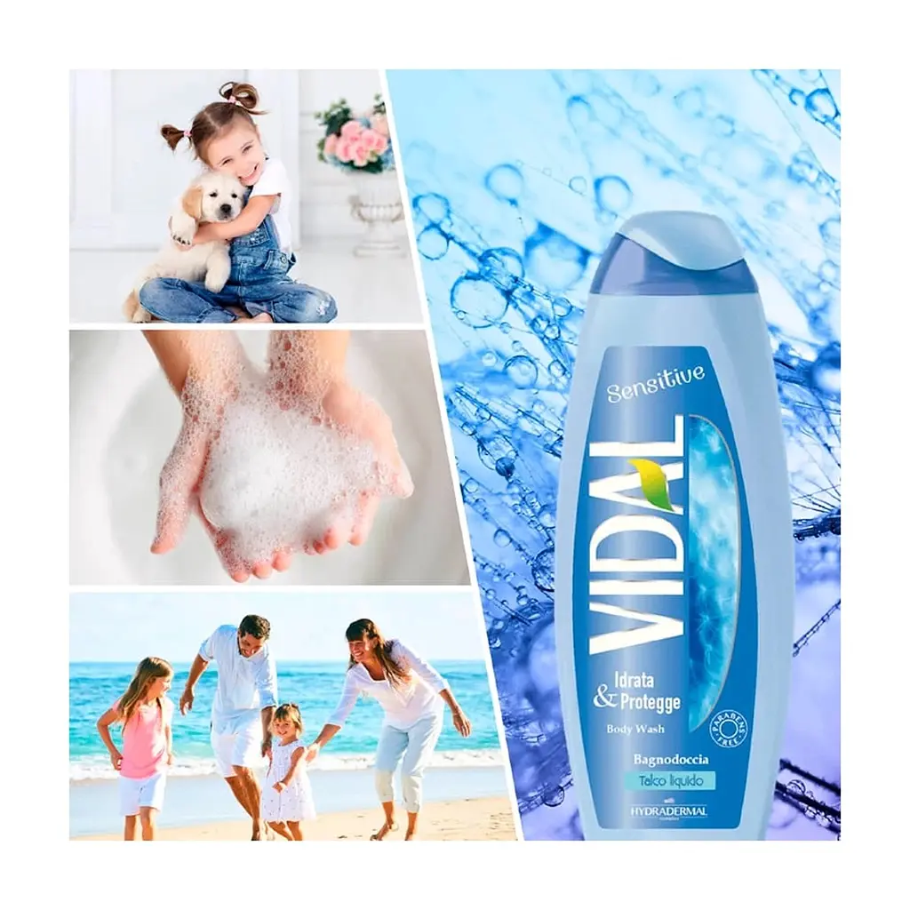 Гель для душу Vidal Talco Liquido Shower Gel Ніжність пудри 500 мл (8008970055367) - фото 5