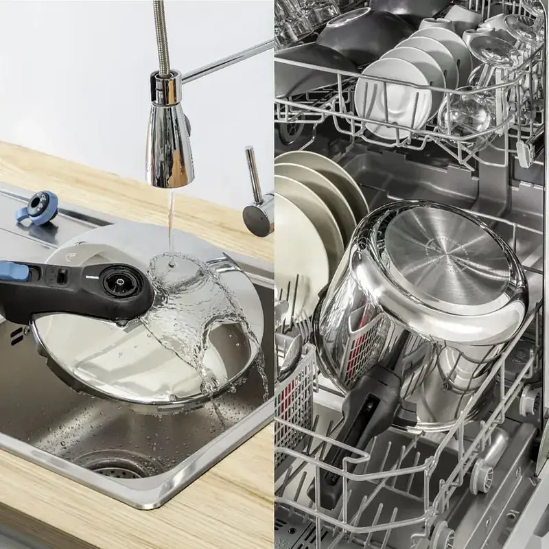 Tefal Скороварка Secure Trendy, 4л, з паровим кошиком, нержавіюча сталь, пластик - фото 7