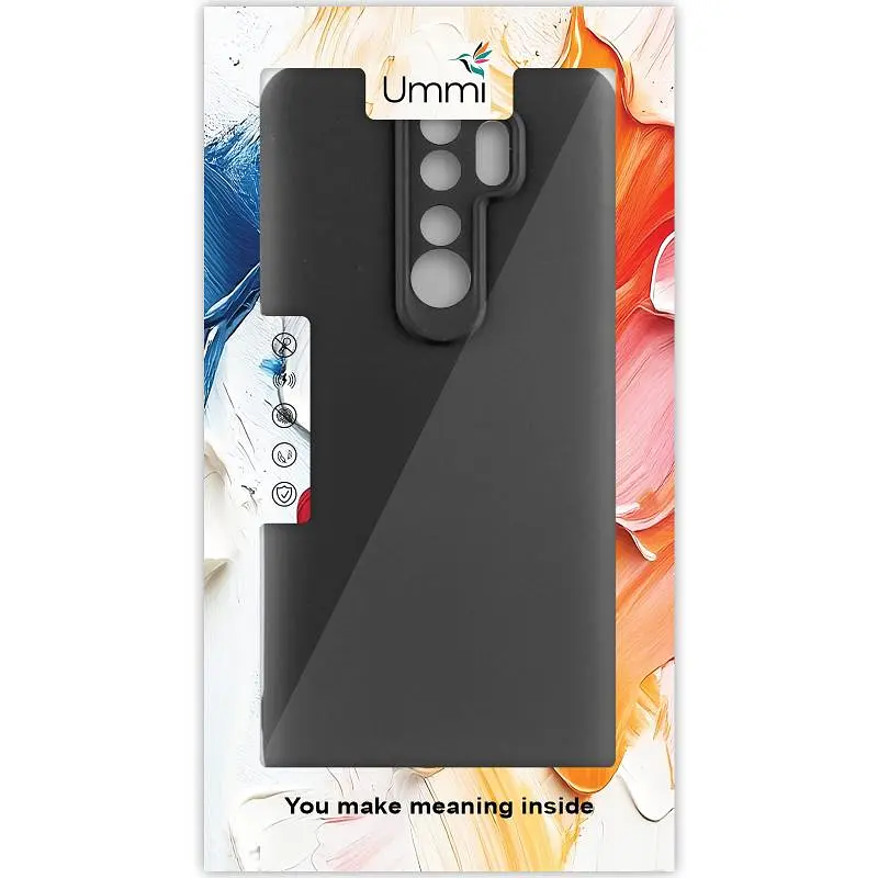 Чехол Silicone Cover Ummi Lakshmi Full Camera (AA) для Xiaomi Redmi Note 8 Pro Черный / Black - фото 2