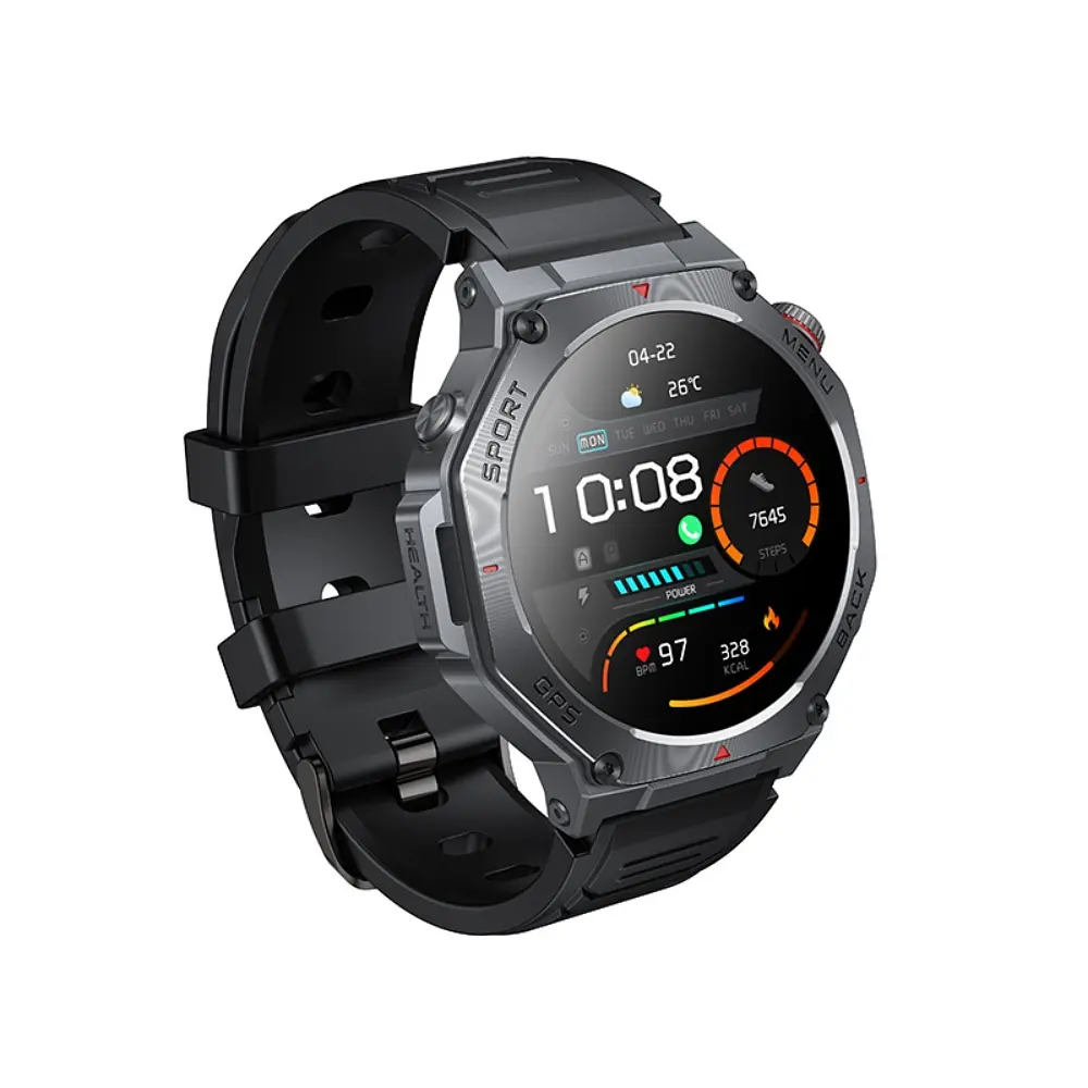 Смарт-годинник HOCO Y37 AMOLED 36mm. 520 mAh. GPS sports watch(call version) Black - фото 3