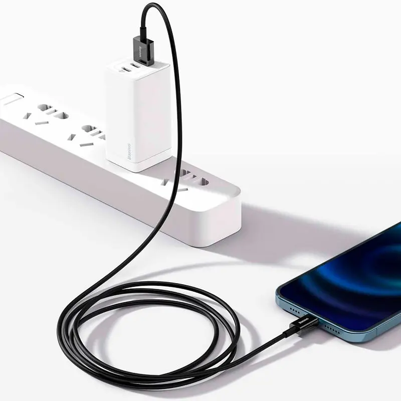 Кабель Baseus Superior Series Cable USB to Lightning 2.4A 2m CALYS-C01 Black - фото 3