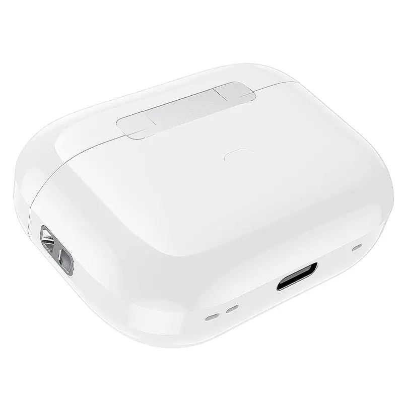 Беспроводные TWS наушники Hoco DES42, BT5.3, ANC, 30mAh, 300mAh, 3.5h, с LED дисплеем, вакуумные white - фото 2