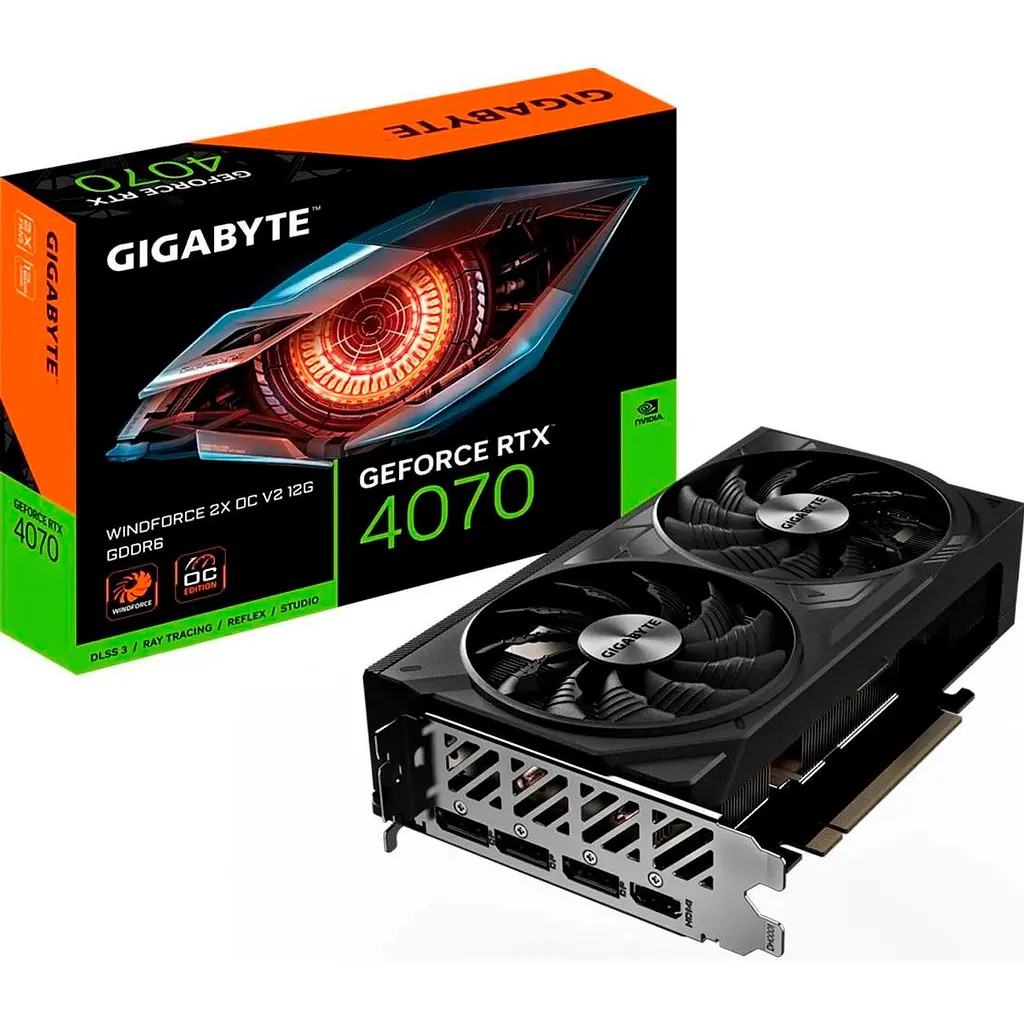 Відеокарта Gigabyte GeForce RTX 4070 Windforce 2X OC 12G GV-N4070WF2OC-12GD EU [136205] - фото 7