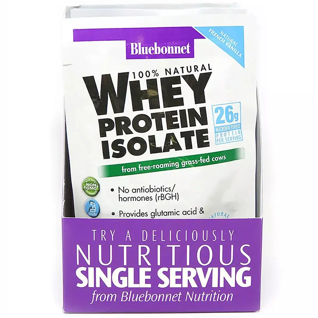 Ізолят сироваткового білку Bluebonnet Nutrition Whey Protein Isolate смак полуниці 8 пакетиків - фото 2
