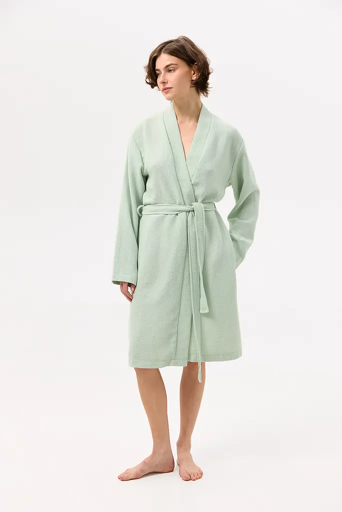 Халат-кимоно Lotus Home - Enika мятный XS - фото 2