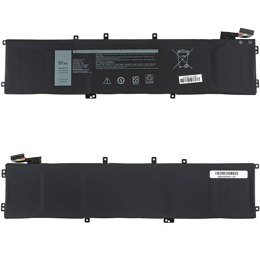 Батарея для ноутбука Dell 0W62W6 (G7 17 7700) 11.4V 8070mAh Чорний - фото 2