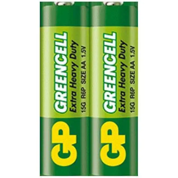Батарейка GREENCELL R06 2шт 1.5V сольова, 15G-S2,