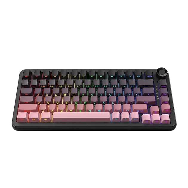 Клавіатура Ajazz AK820 Max Plus Flying Fish Switch Side Printed Blackberry Pink - фото 2