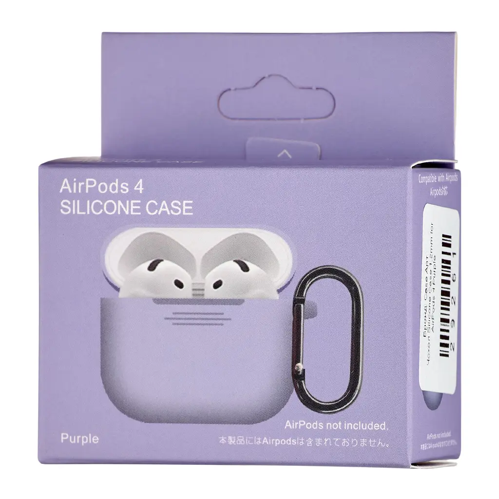 Чохол Silicone Case 1,2mm for AirPods 4 Purple - фото 2