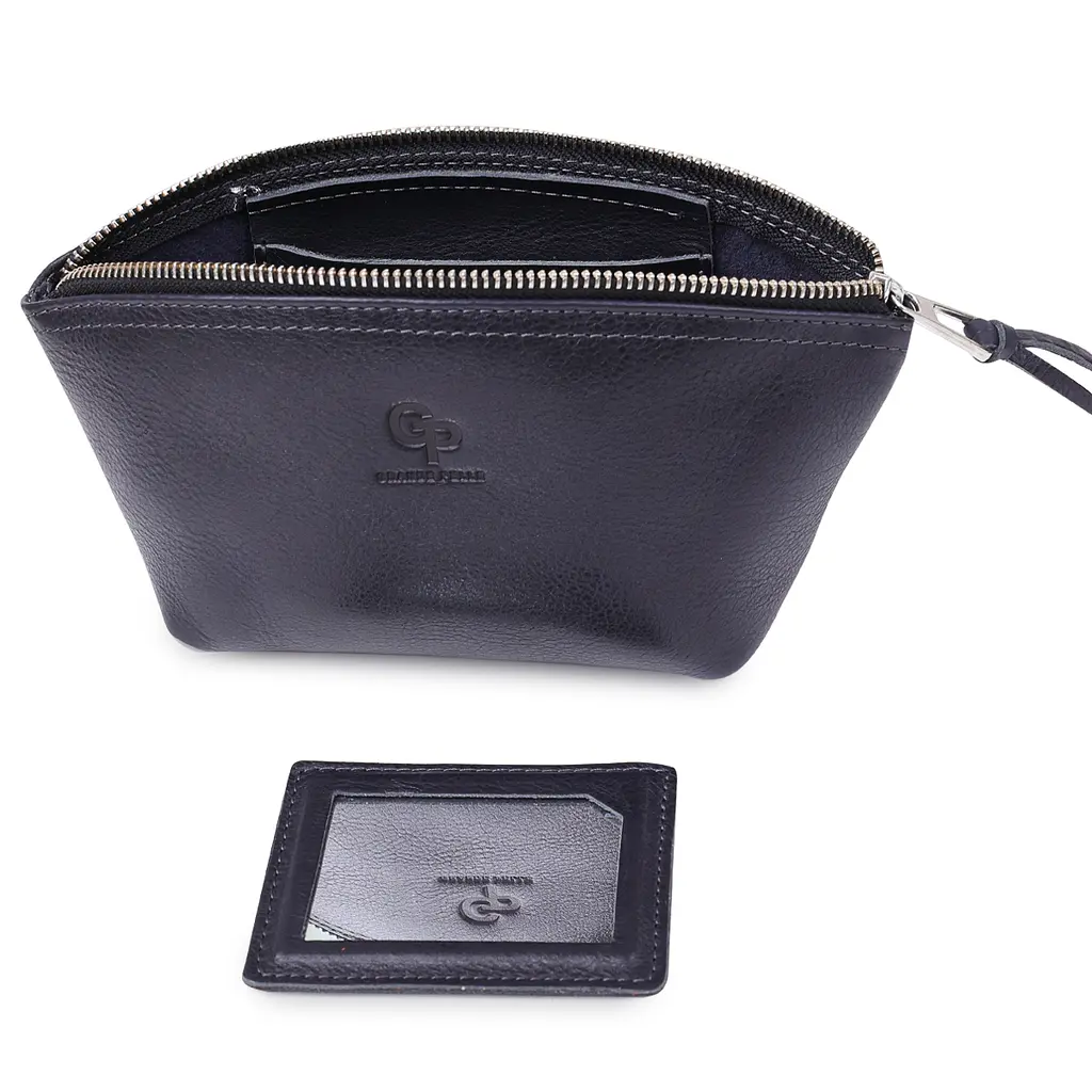 Жіноча шкіряна косметичка GRANDE PELLE 23х10х8 см acs0018663 - фото 6