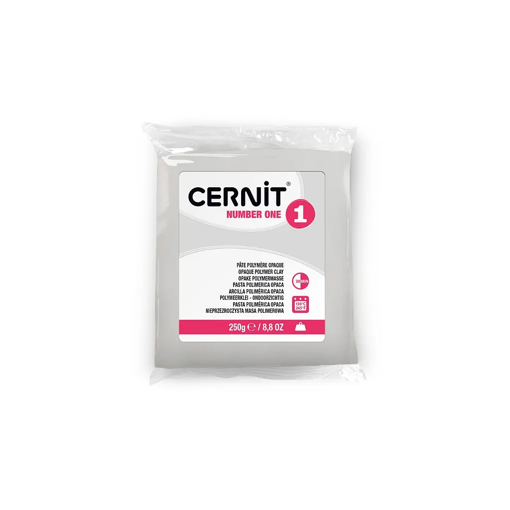 Полімерна глина Cernit Number One, 250 г., 027 білий укривістий, (CE0900250027)