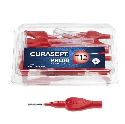 Міжзубний йоржик Curasept Proxi T12, ISO3 (1.2 мм, червоний), 25 шт