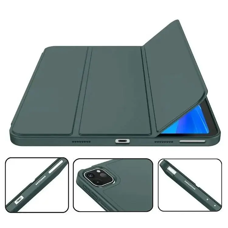 Чохол-книжка BeCover Tri Fold Soft TPU з кріпленням Apple Pencil для Apple iPad Pro 12.9 2020/2021/2022 Dark Green (711116) - фото 6