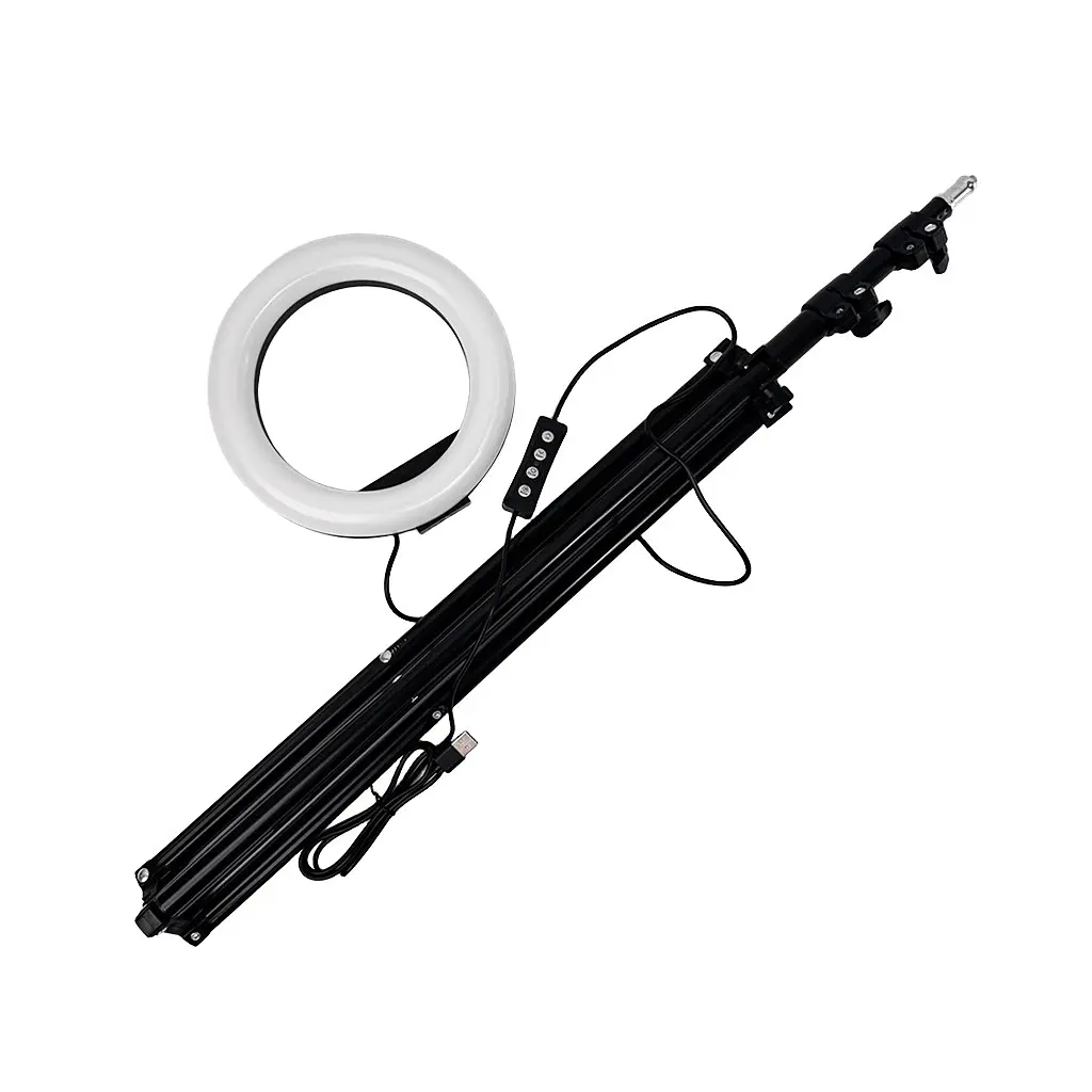 Кольцевая лампа NNM-20 (20см) + штатив 2,1м - фото 2