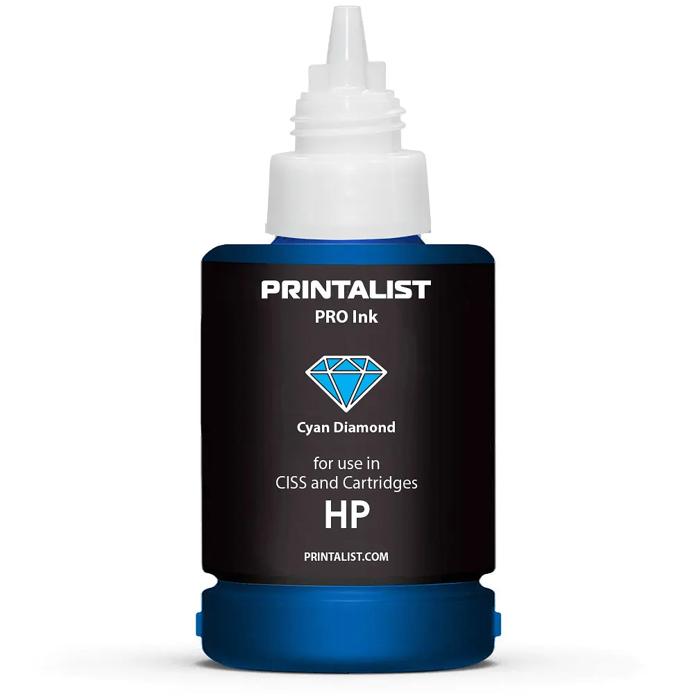 Чорнило PRINTALIST для HP 140г Cyan водорозчинне (PL-INK-HP-C) - фото 3