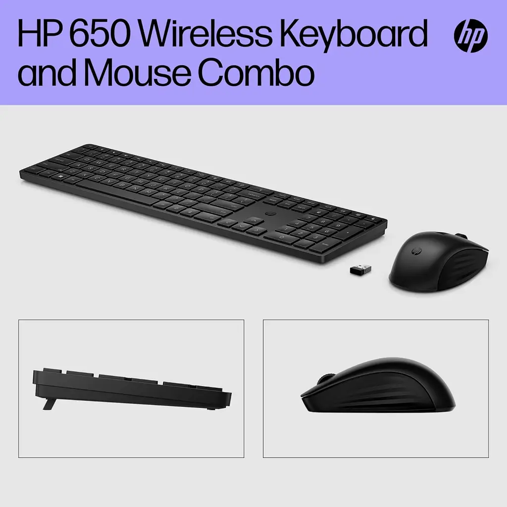 Комплект HP 650 Wireless UA Black (4R013AA) - фото 6